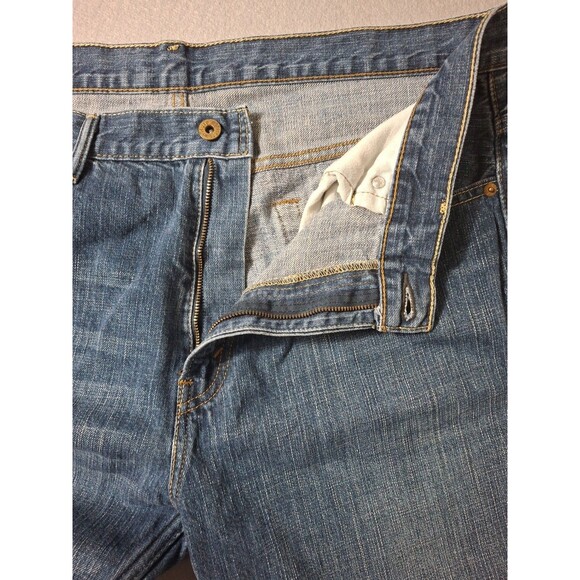 Levis 559 Jeans Mens 36x34 Denim Pants Washed Out Wide Leg Straight Loose Work - Picture 9 of 13